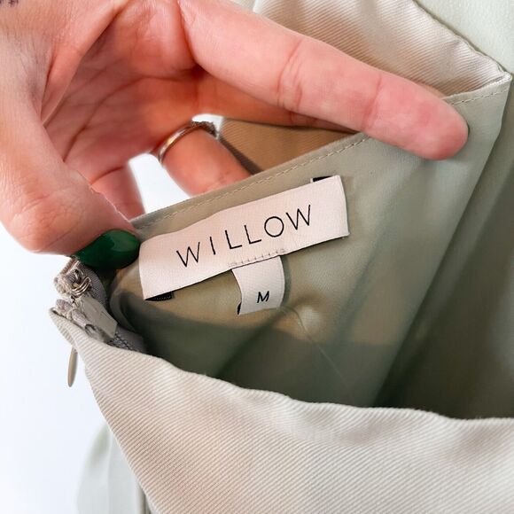 Willow NWOT Green Victor Halter Neck Tie Waist Jumpsuit Size M - Picture 4 of 6